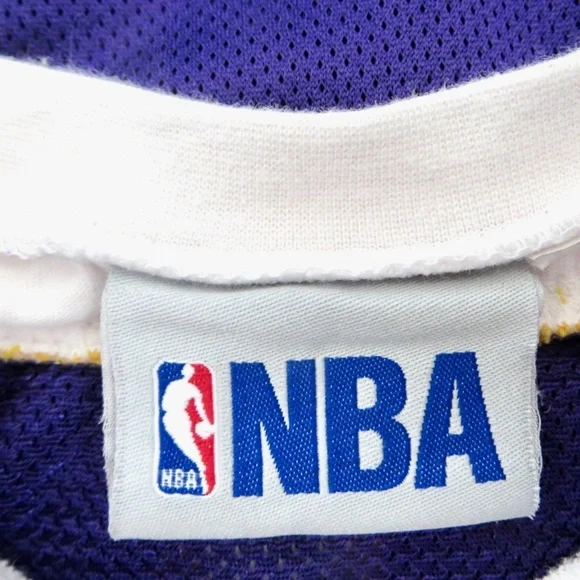 NBA Los Angeles Lakers LAMAR ODOM Jersey Purple Boys SZ 4-5 Years - Picture 5 of 5